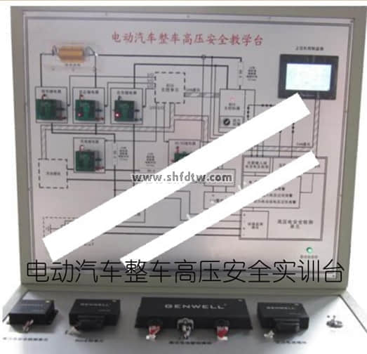 電動汽車高壓安全防護係統示教板